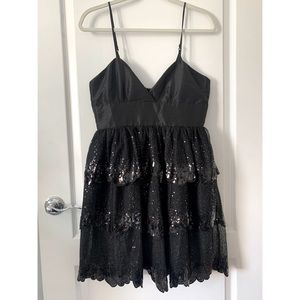 Minuet Layered Sequin Cami Mini Dress